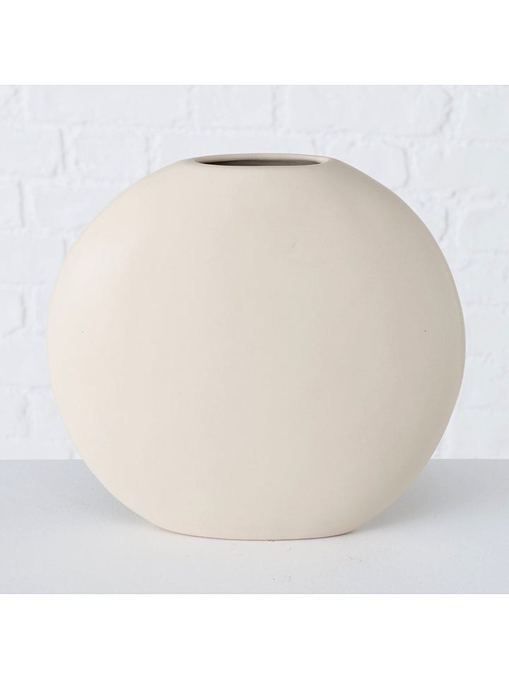 Boltze Wazon "Matteo" w kolorze kremowym - wys. 6 x Ø 25 cm rozmiar: onesize