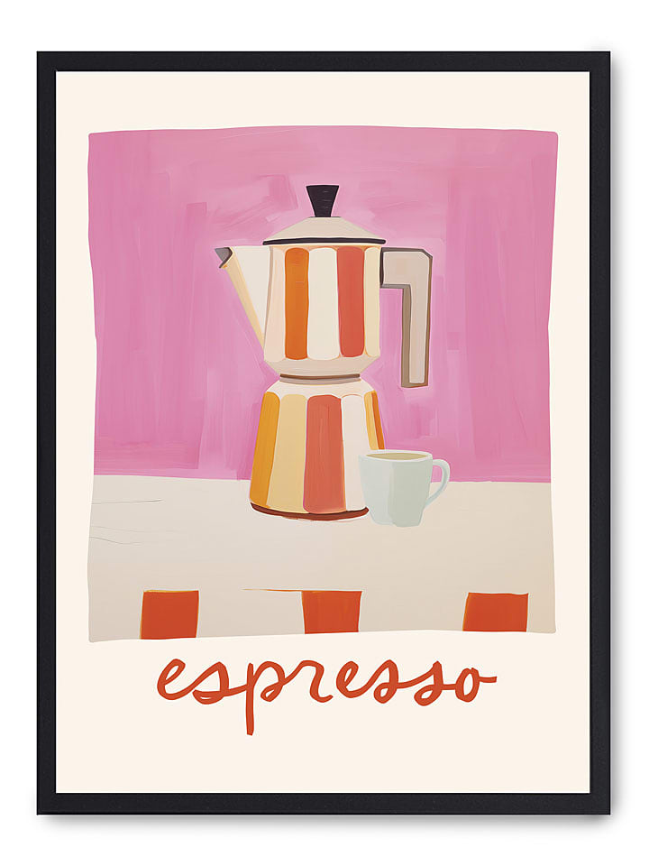 poster lab Druk artystyczny "Espresso" w ramce rozmiar: 30x40 cm