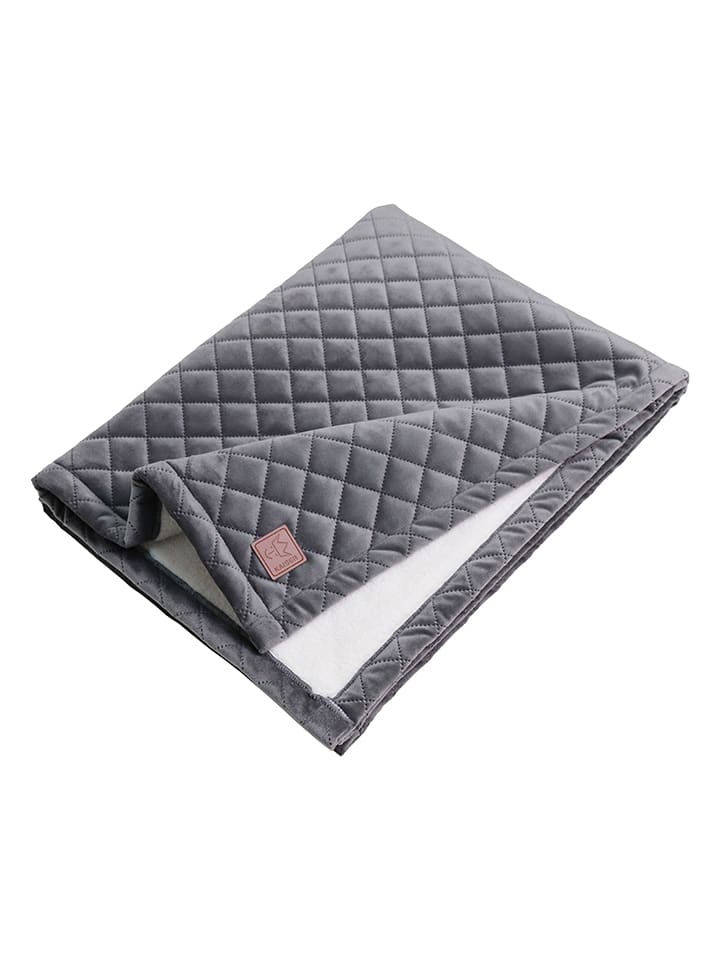 Kaiser Naturfellprodukte Koc "Velvet" w kolorze szarym - 100 x 75 cm rozmiar: onesize