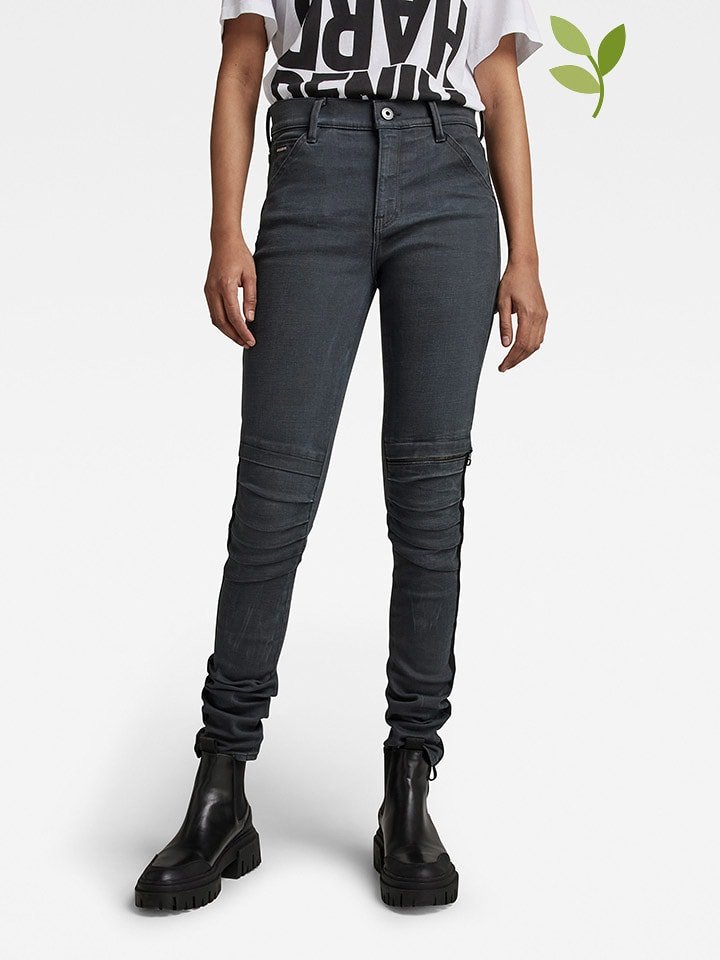 Dżinsy - Slim fit - w kolorze antracytowym