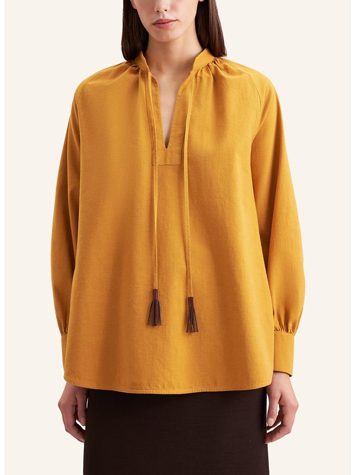 Seidensticker Bluzka w kolorze musztardowym rozmiar: 46