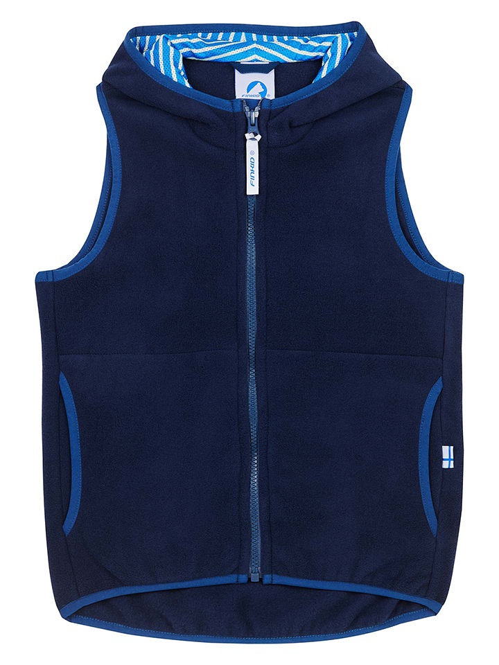 finkid Kamizelka polarowa "Poppeli" w kolorze granatowym rozmiar: 120/130