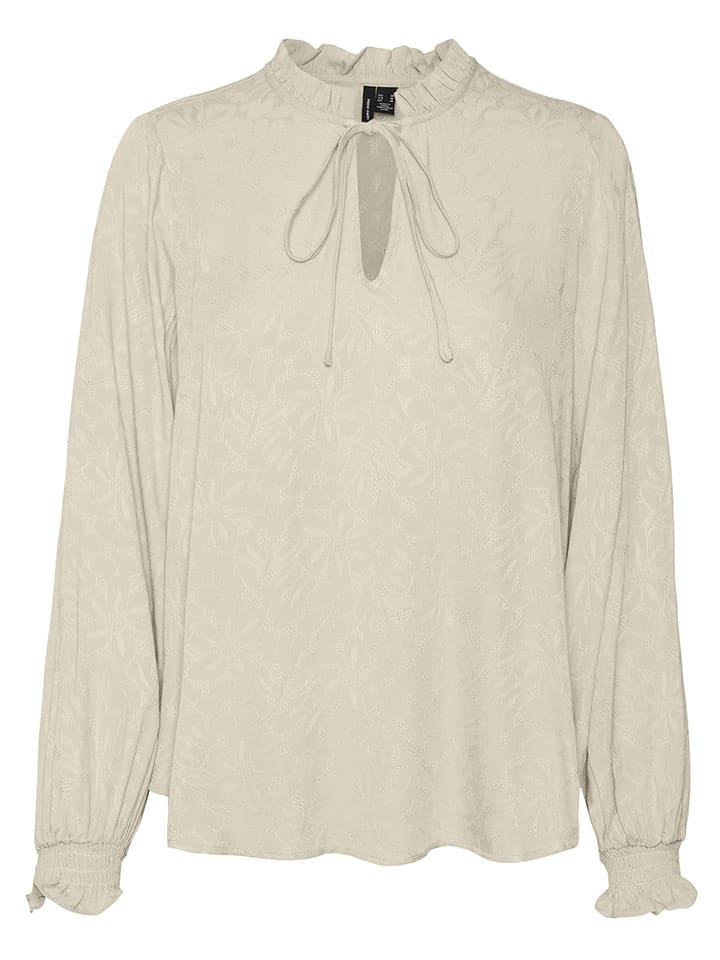 Vero Moda Bluzka w kolorze beżowym rozmiar: XS