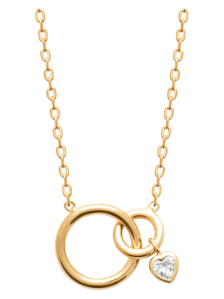 L'Atélier Précieux Pozłacany naszyjnik z elementem ozdobnym - dł. 45 cm rozmiar: onesize