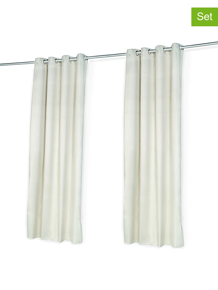 IDOMYA Essentials Zasłony (2 szt.) w kolorze beżowym - 240 x 135 cm rozmiar: onesize