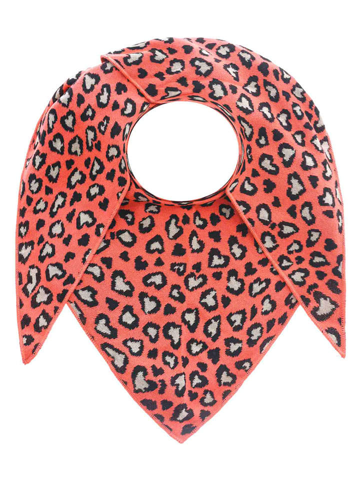 Zwillingsherz Chusta trójkątna w kolorze pomarańczowo-czarnym - 200 x 100 cm rozmiar: onesize