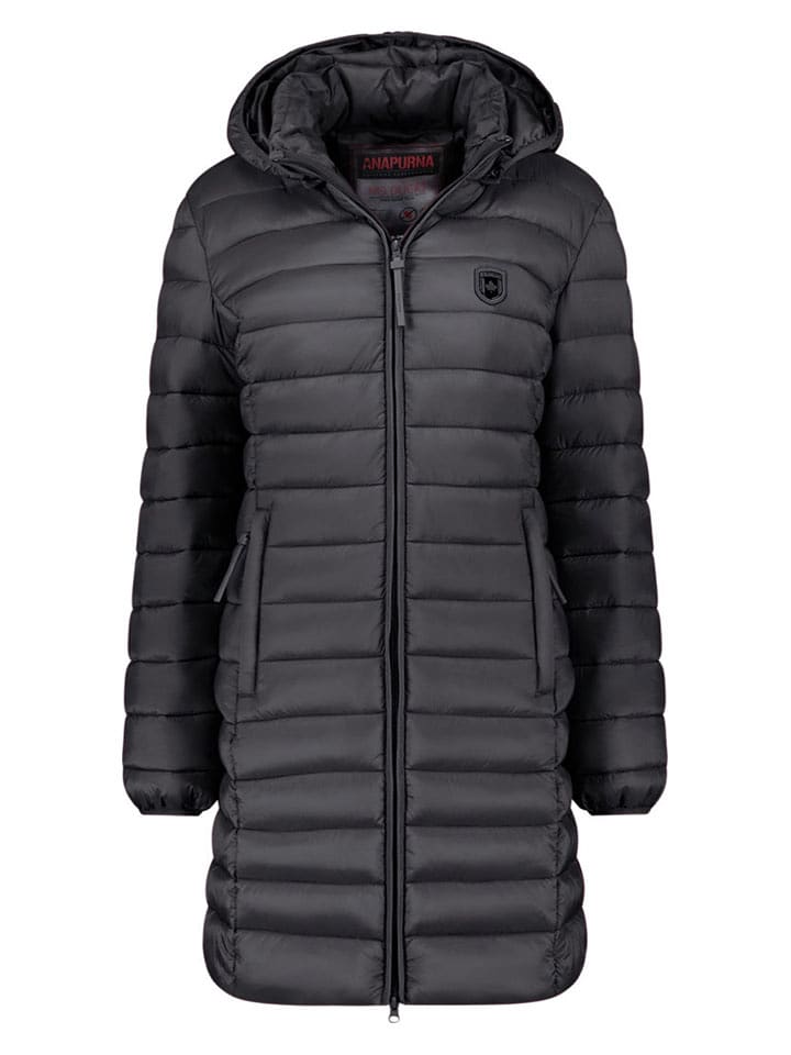 ANAPURNA Płaszcz pikowany "Akitalana" w kolorze czarnym rozmiar: S