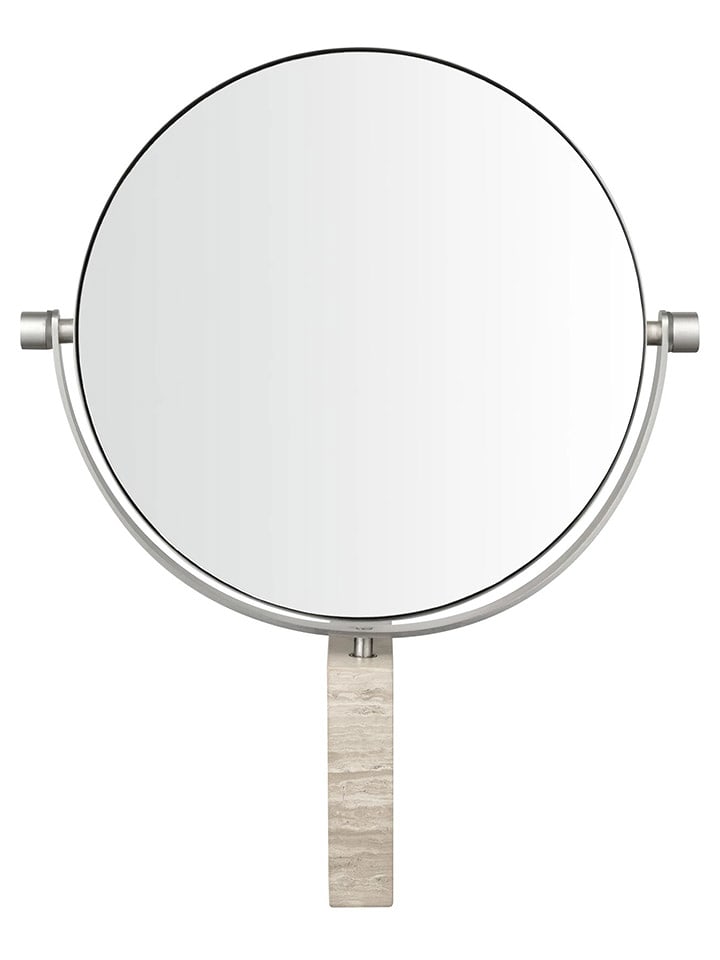 Blomus Marmurowe lusterko w kolorze beżowym - 21 x 26,5 x 2 cm rozmiar: onesize