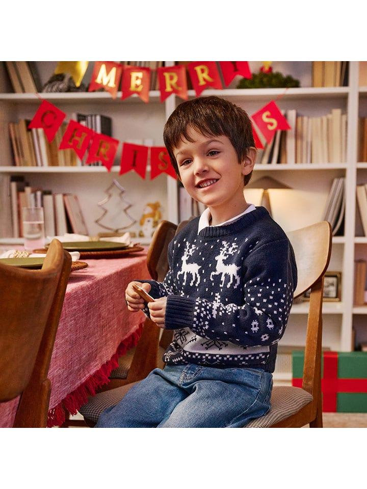 COOL CLUB Sweter w kolorze granatowym rozmiar: 128