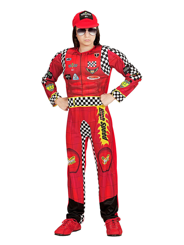 Carnival Party Kombinezon kostiumowym "Formula 1" w kolorze czerwonym rozmiar: 140