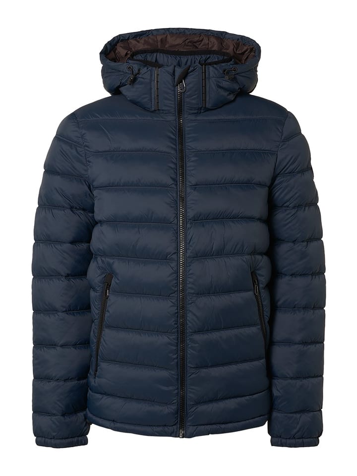 Kurtka pikowana w kolorze granatowym