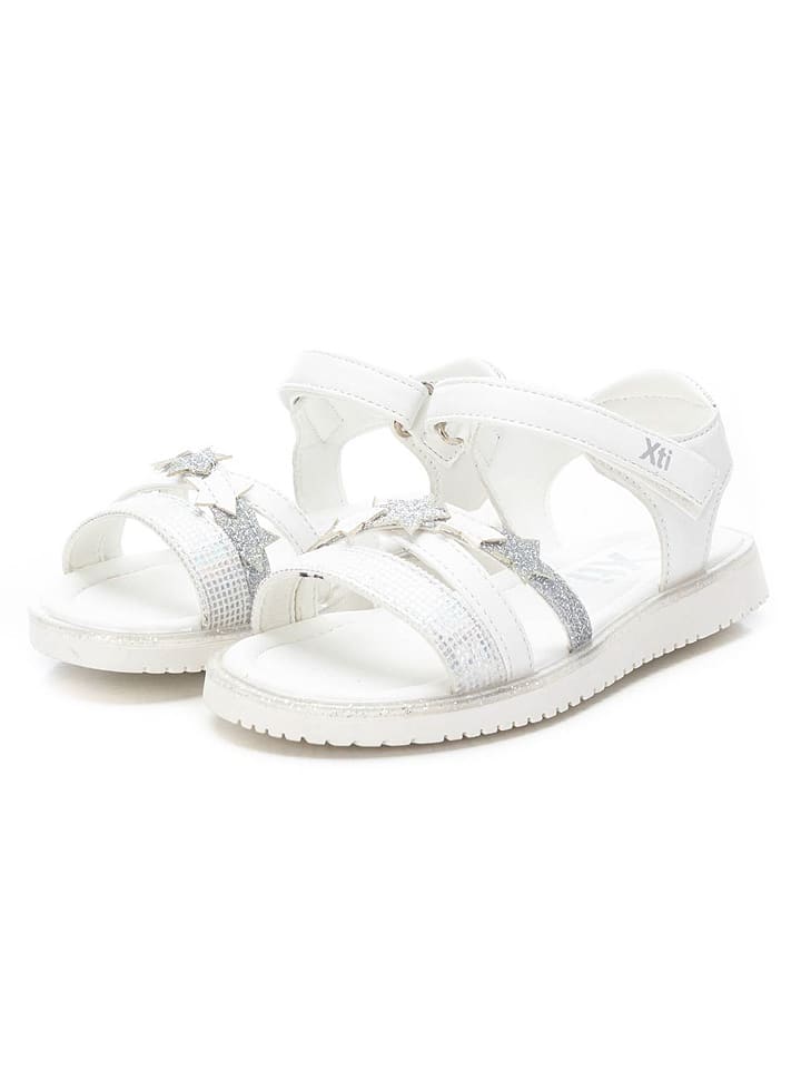 XTI Kids Sandały w kolorze srebrno-białym rozmiar: 28
