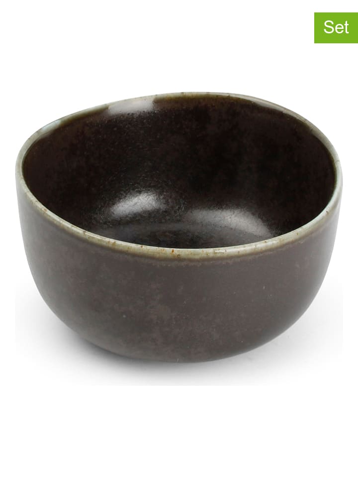 Salt and Pepper Miski (4 szt.) w kolorze brązowym do serwowania - wys.5 x Ø 11,5 cm rozmiar: onesize