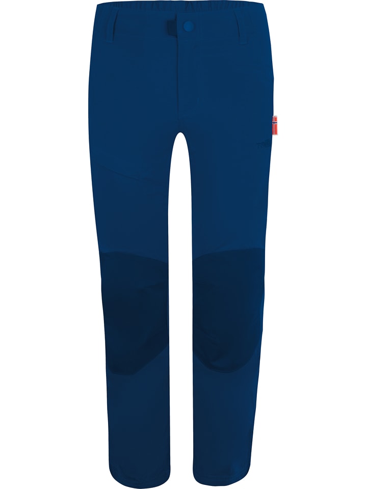 Trollkids Spodnie funkcyjne "Hammerfest Pro" - Slim fit - w kolorze granatowym rozmiar: 134