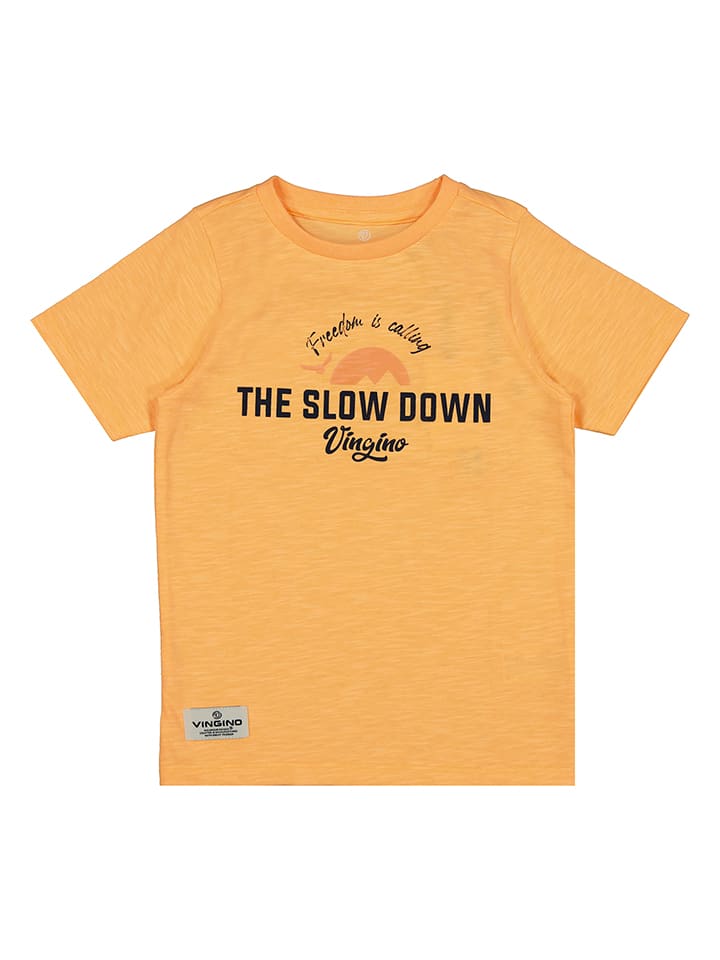 Vingino Koszulka w kolorze jaskrawopomarańczowym rozmiar: 128