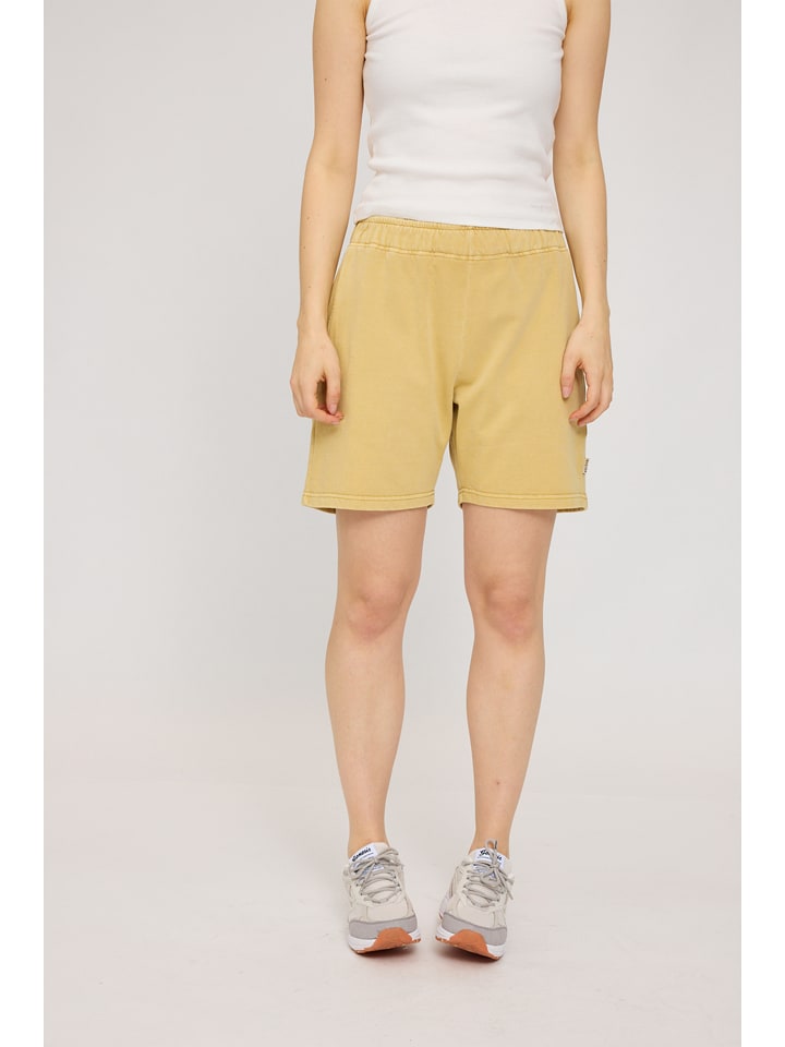 MAZINE Szorty dresowe "Natural Dye" w kolorze żółtym rozmiar: XS