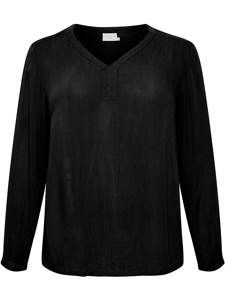 KAFFE curve Bluzka "Ami" w kolorze czarnym rozmiar: 48