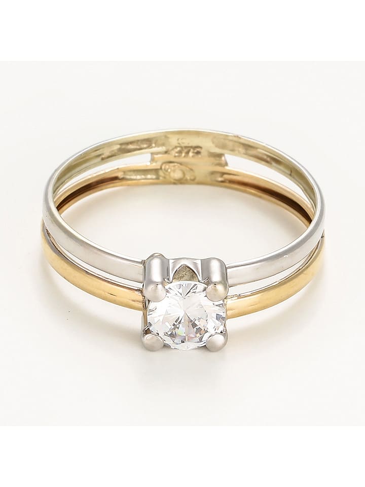 OR ÉCLAT Złoty pierścionek "Suerte" rozmiar: 60