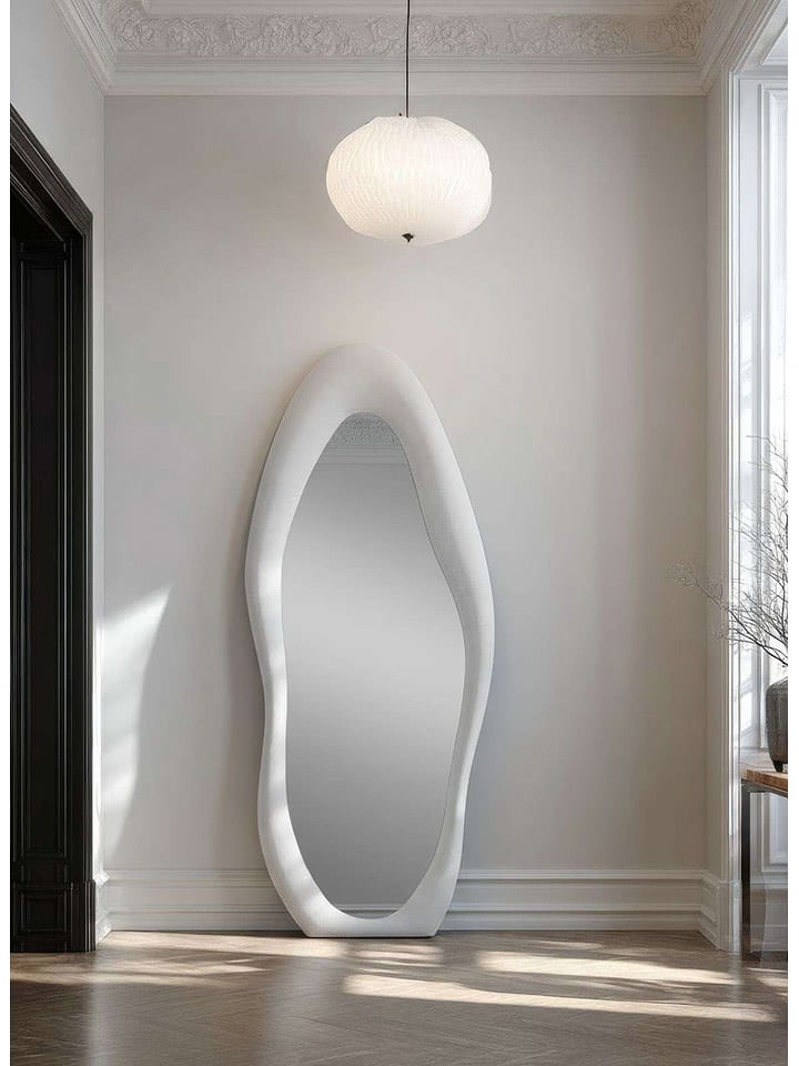 Scandinavia Concept Lustro "Nero" w kolorze kremowym - 70 x 165 cm rozmiar: onesize