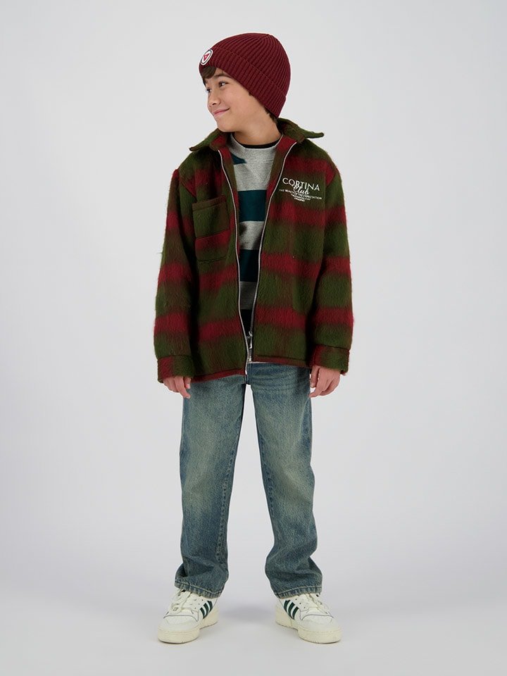 Vingino Kurtka "Leon" w kolorze oliwkowo-czerwonym rozmiar: 92