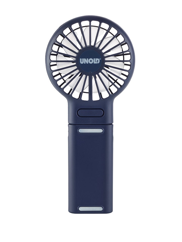 Wentylator ręczny "Breezy" w kolorze granatowym - wys. 17,5 cm