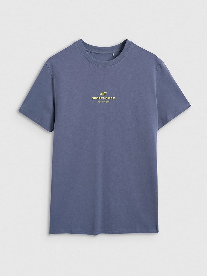 4F Koszulka w kolorze niebieskim rozmiar: M