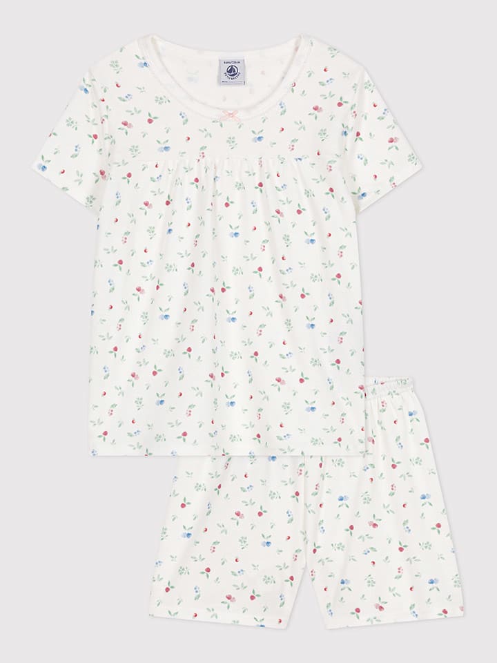 PETIT BATEAU Piżama w kolorze białym rozmiar: 86