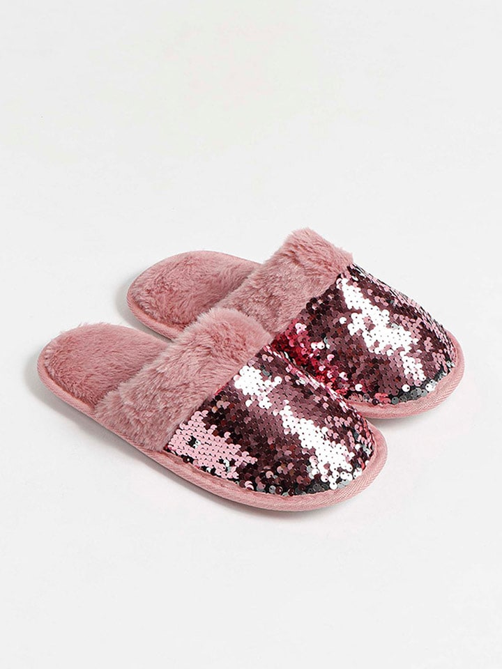 admas Kapcie w kolorze różowym rozmiar: 38-39