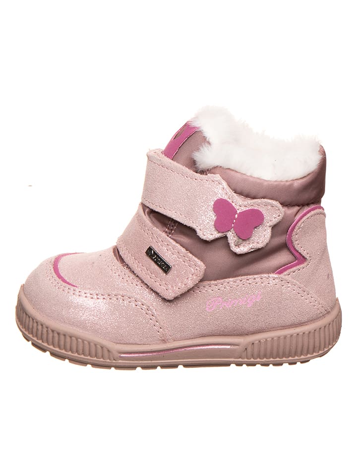 Primigi Skórzane botki w kolorze jasnoróżowym rozmiar: 25