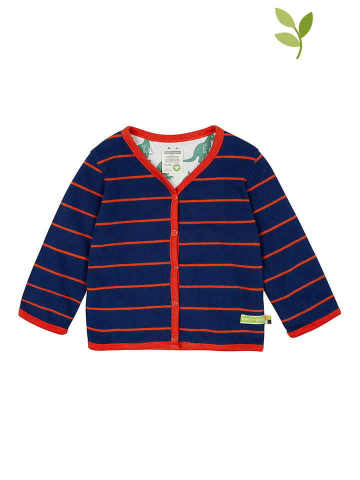 loud + proud Dwustronna bluza w kolorze granatowym rozmiar: 74/80