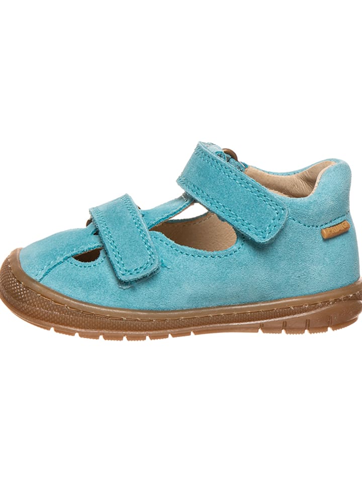 Primigi Skórzane półsandały w kolorze błękitnym rozmiar: 22