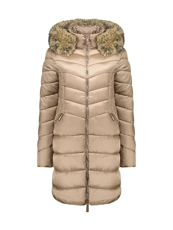 Canadian Peak Płaszcz zimowy "Bololitaeak" w kolorze beżowym rozmiar: XL