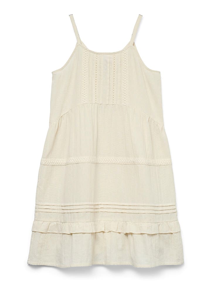 Vero Moda Girl Sukienka "Pretty" w kolorze kremowym rozmiar: 164