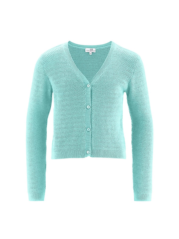 happy girls by Eisend Kardigan w kolorze turkusowym rozmiar: 128