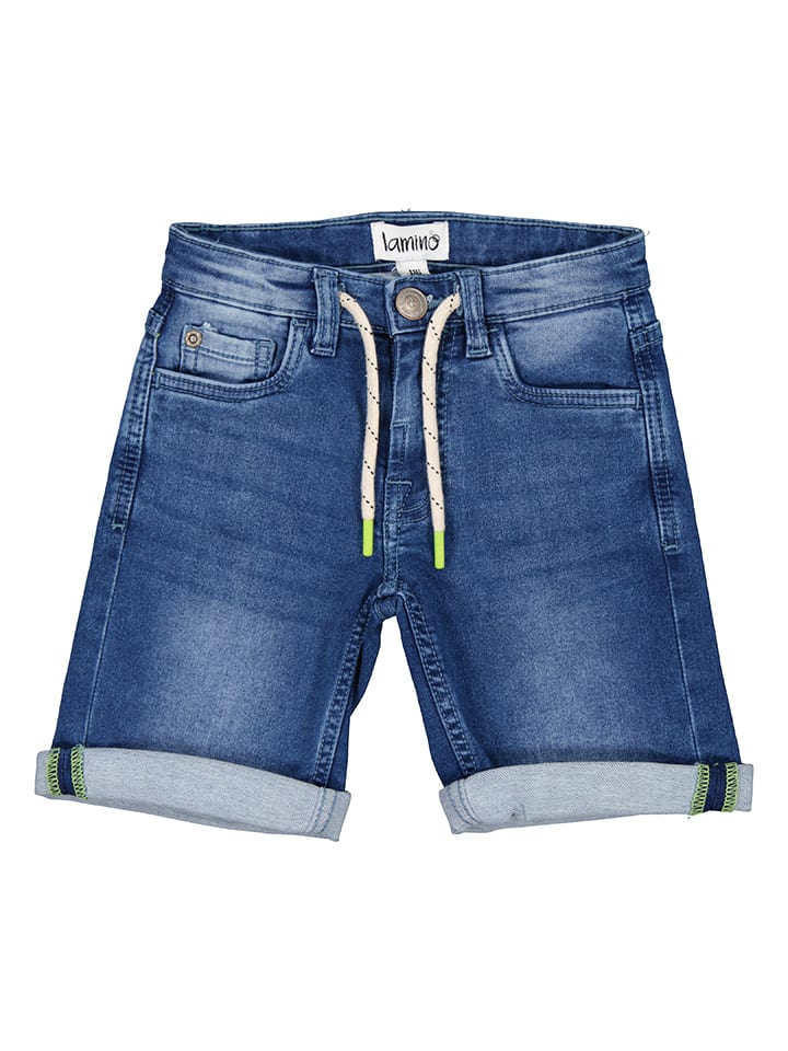 lamino Szorty dżinsowe - Super Soft - w kolorze niebieskim rozmiar: 152