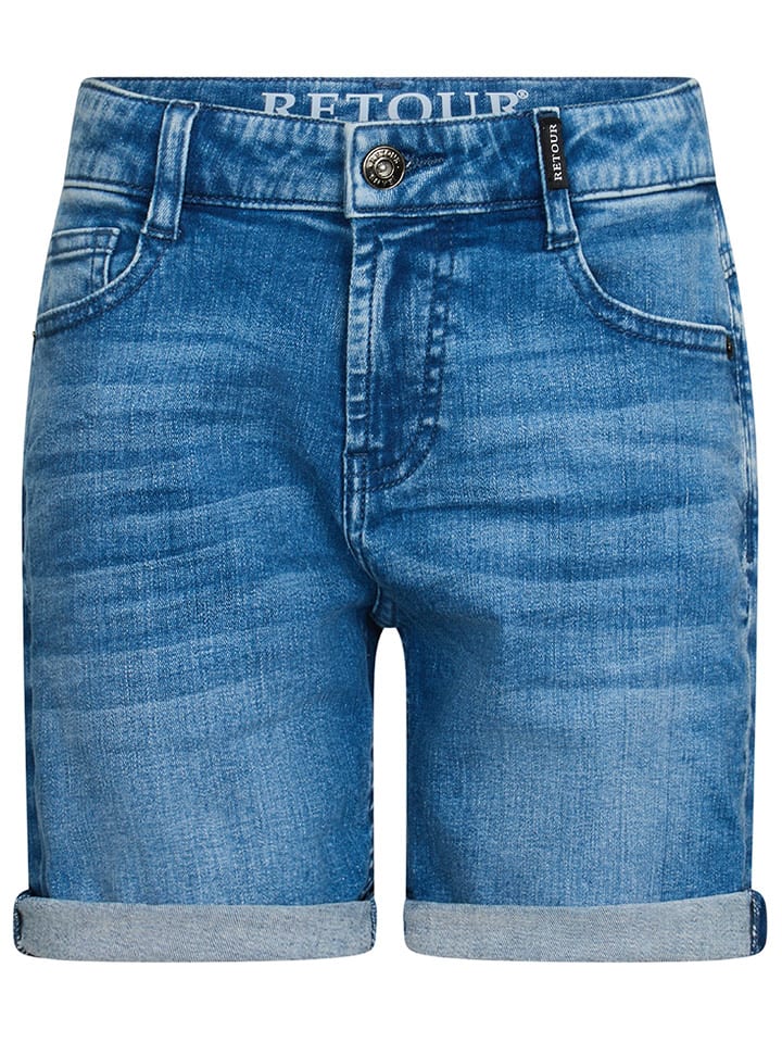 Retour Szorty dżinsowe "Geerten" w kolorze niebieskim rozmiar: 140