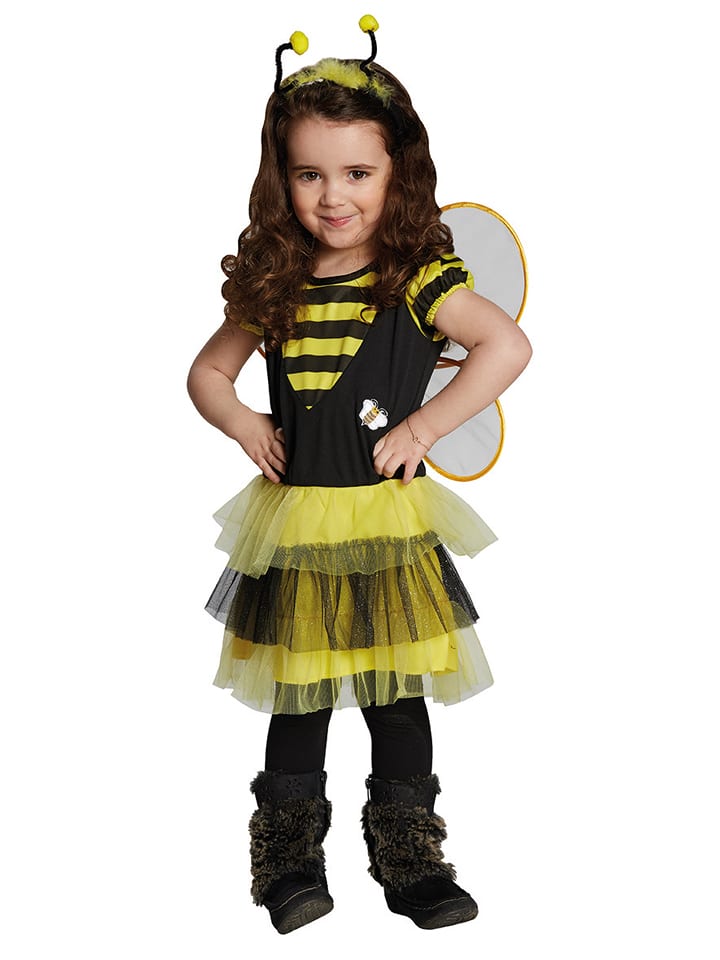 Party x People Sukienka kostiumowa w kolorze czarno-żółtym rozmiar: 128