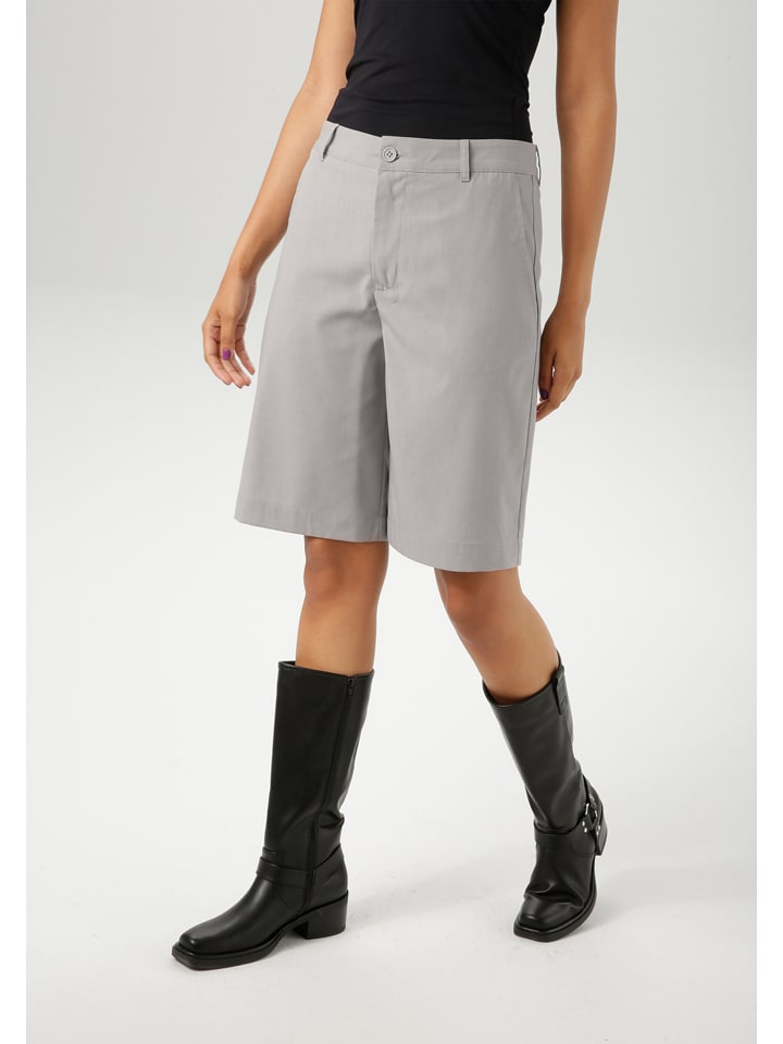 Aniston Bermudy w kolorze jasnoszarym rozmiar: 42