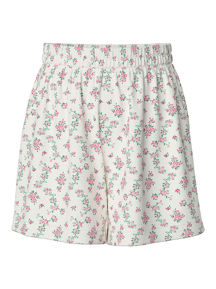 Pieces Szorty "Nya" w kolorze kremowo-jasnoróżowym rozmiar: XS