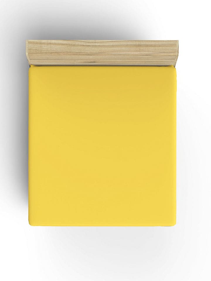Elizabed Prześcieradło renforcé w kolorze żółtym na gumce rozmiar: 100x200 cm