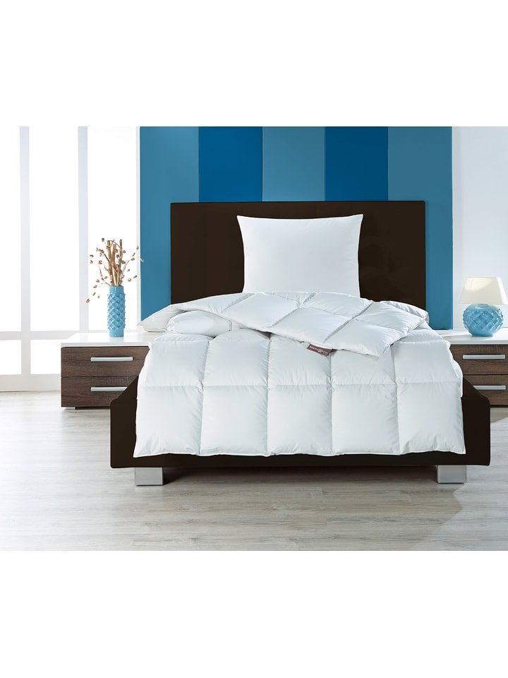 Häussling Bettwaren Poduszka "Moschus Royal - soft" w kolorze srebrnoszarym rozmiar: 80x80 cm