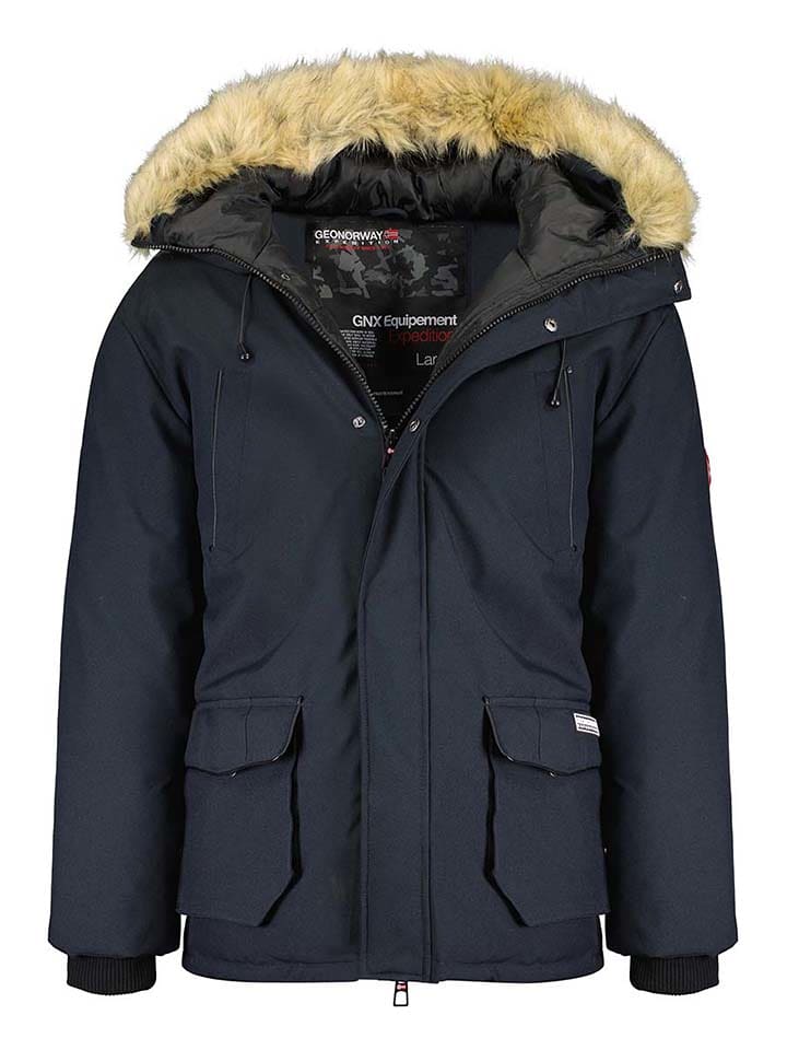 Geographical Norway Parka "Claude" w kolorze granatowym rozmiar: 152