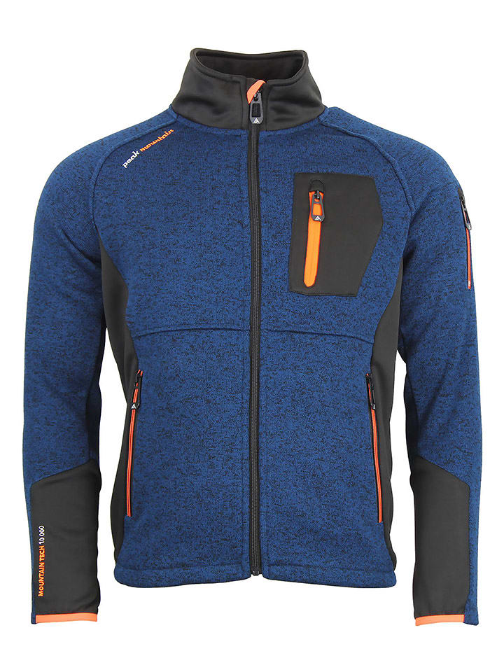 Peak Mountain Kurtka polarowa "Club" w kolorze niebieskim rozmiar: 3XL