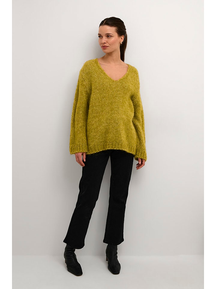 Kaffe Sweter "Alioma" w kolorze jasnozielonym rozmiar: M