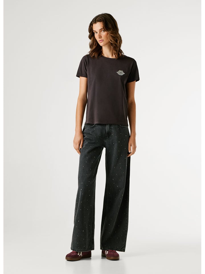 Pepe Jeans Koszulka "Brule" w kolorze brązowym rozmiar: XS