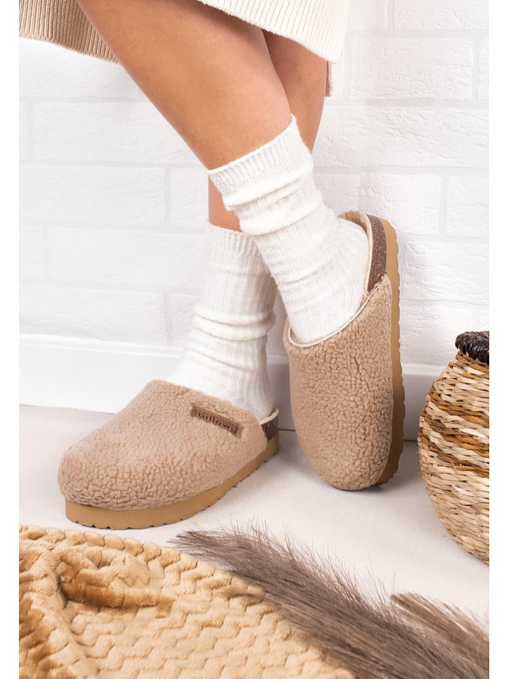 billowy Chodaki w kolorze beżowym rozmiar: 40