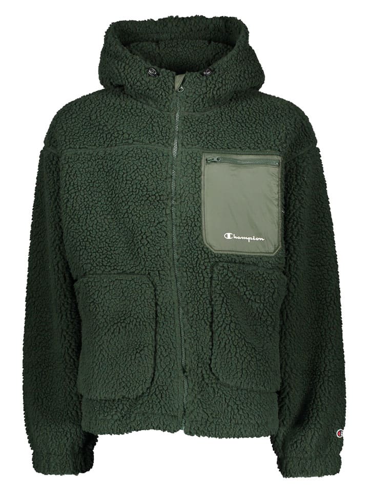 Champion Kurtka polarowa w kolorze ciemnozielonym rozmiar: XL