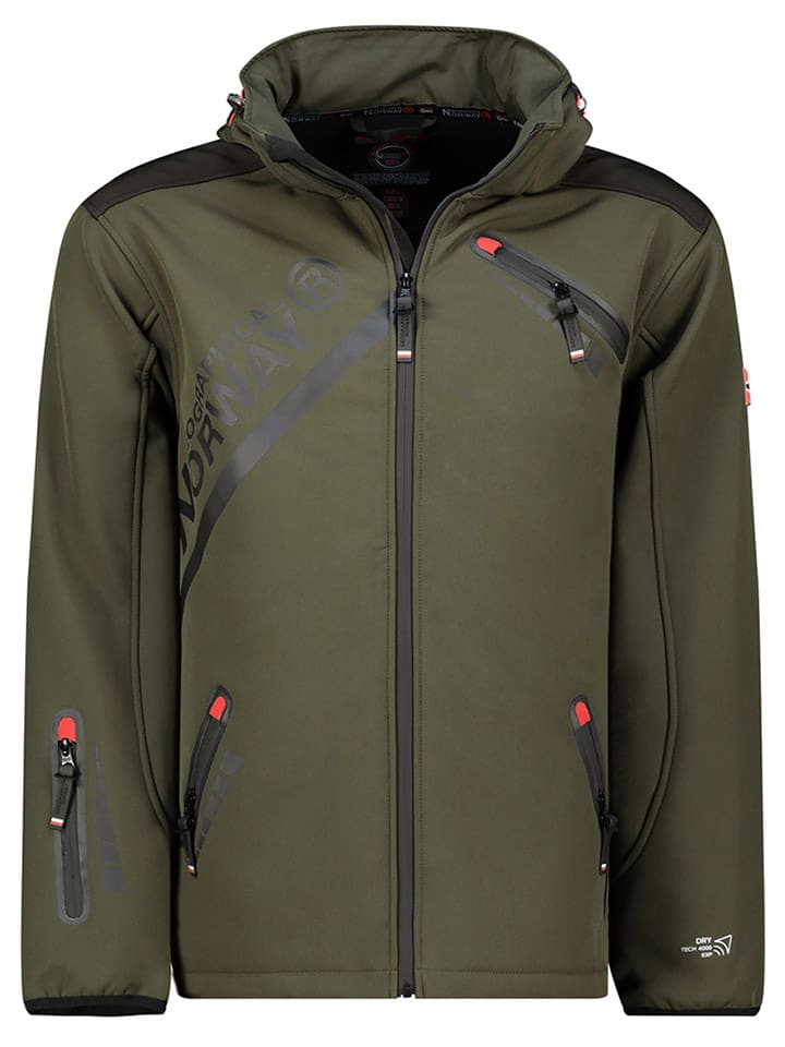 Geographical Norway Kurtka softshellowa "Twopac" w kolorze khaki rozmiar: XXL