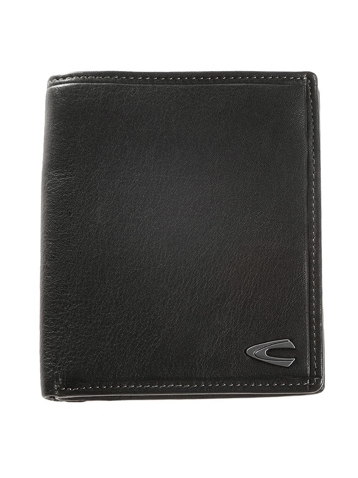 Camel Active Skórzany portfel "Vegas" w kolorze czarnym - 10,7 x 12,4 x 2 cm rozmiar: onesize