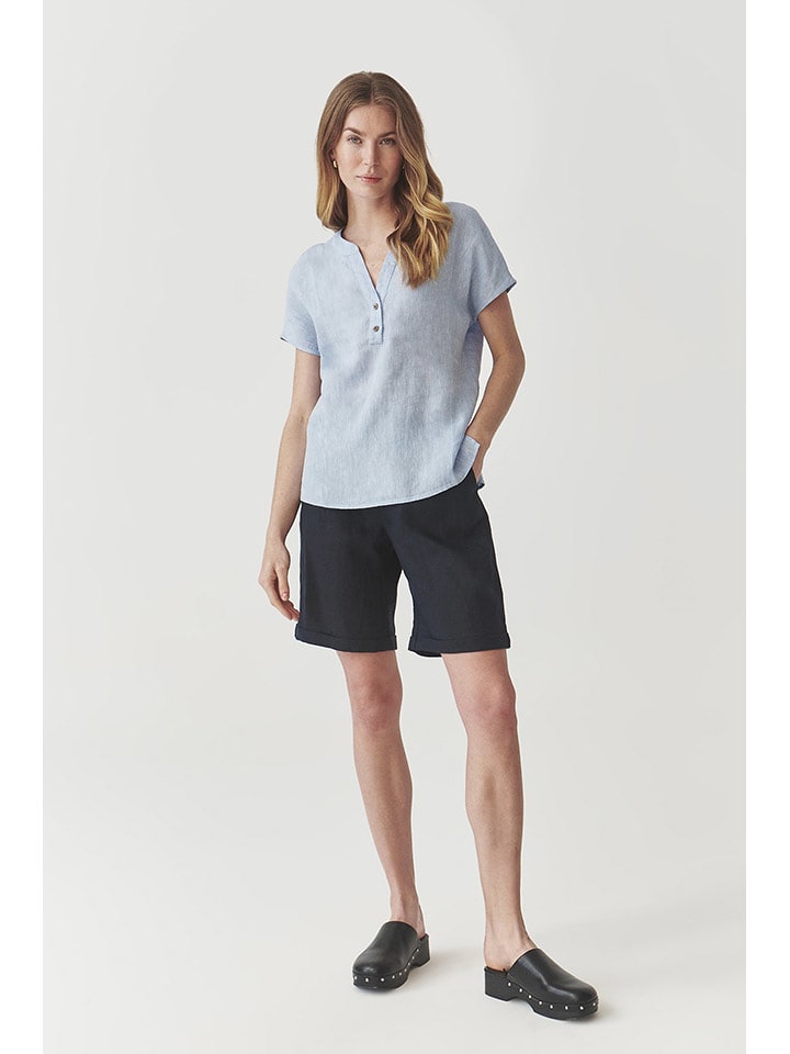 TATUUM Lniana bluzka w kolorze błękitnym rozmiar: 42